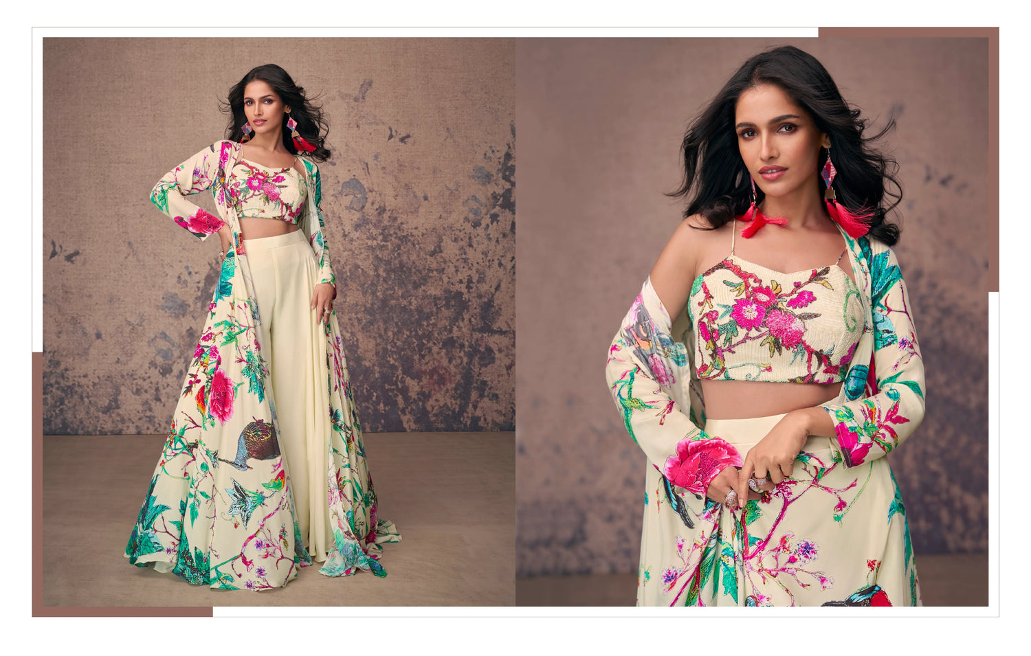 Beautiful Designer Occasion Wear Indo Western Dress