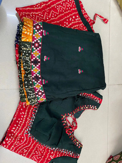 Beautiful Navratri Traditional Pure Silk Original Mirror Work Chaniya Choli