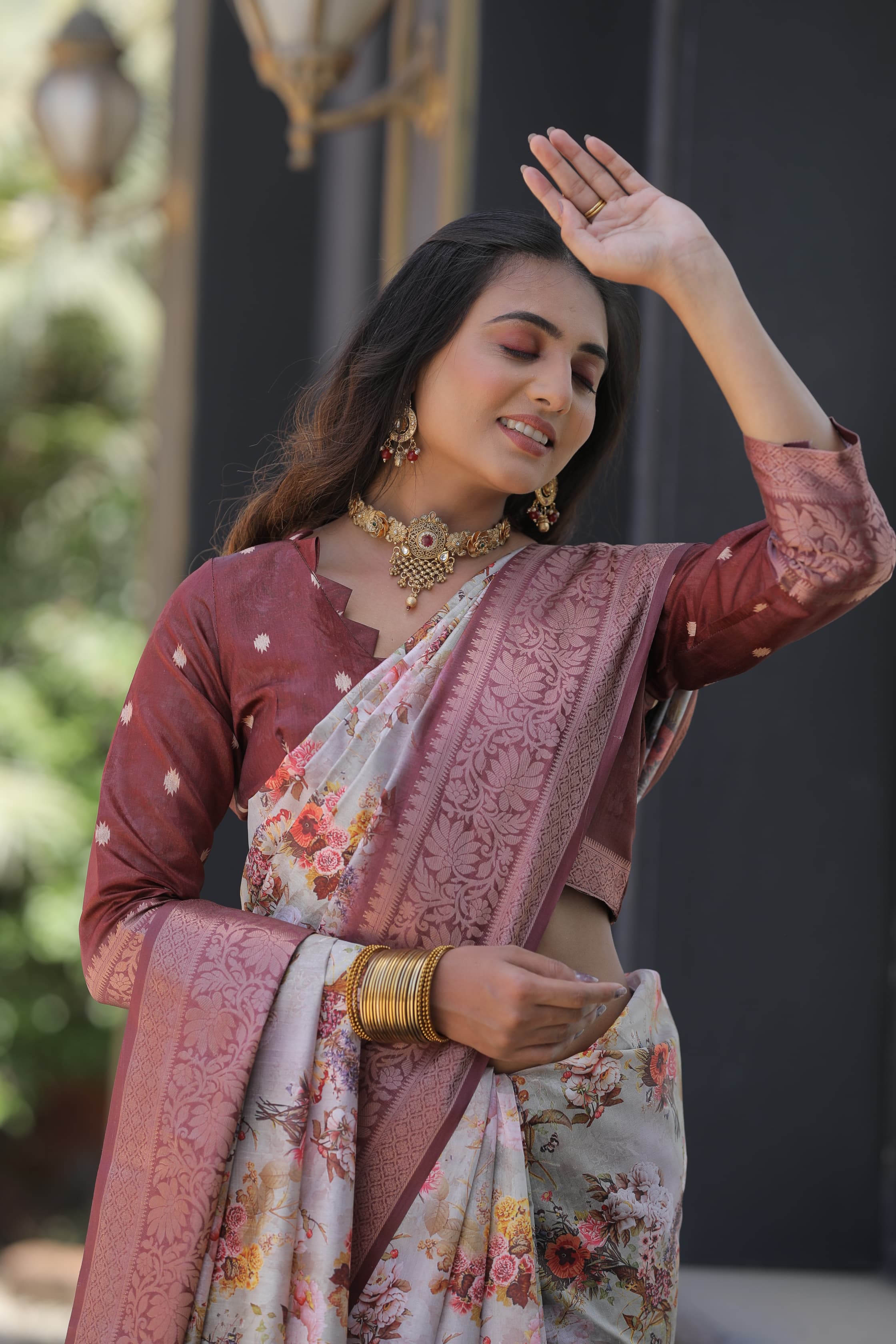 Beautiful Designer Occasion Wear Pure Dola Silk Saree