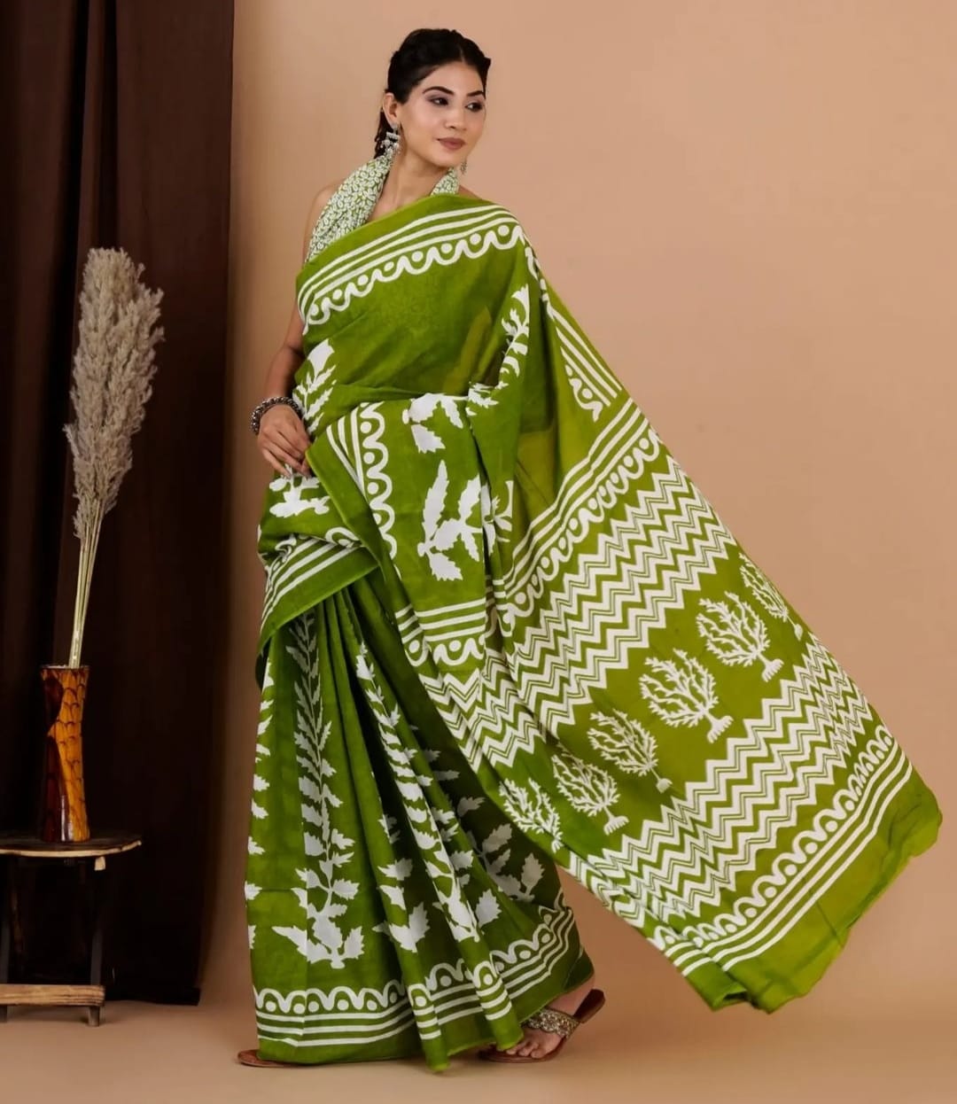 Beautiful Designer Summer Special Mono Cotton Saree