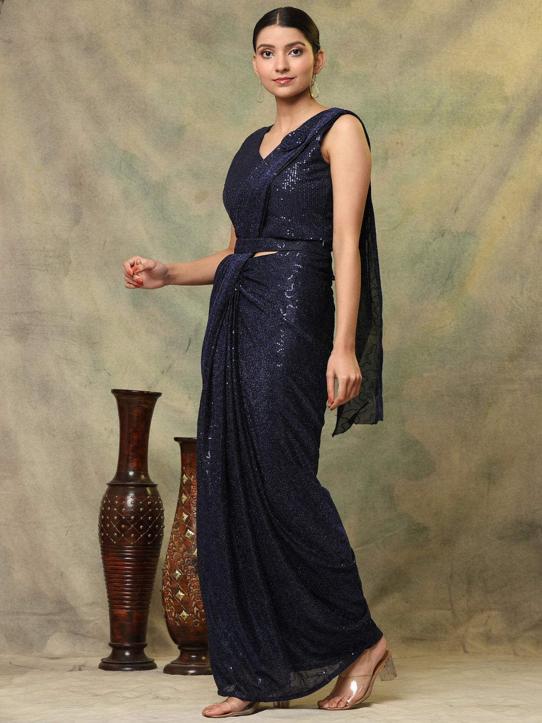 Beautiful Designer Party Wear Ready To Wear Saree