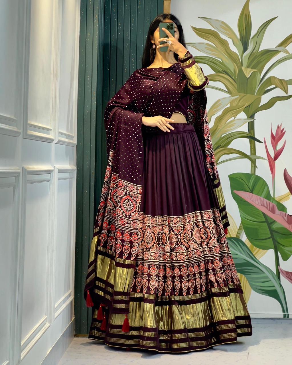Gaji Silk Lehenga Choli