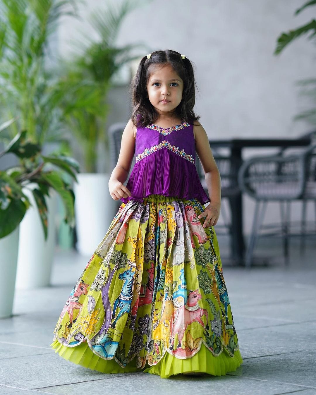 Beautiful Designer Party Wear Georgette Kid's Lehenga Choli