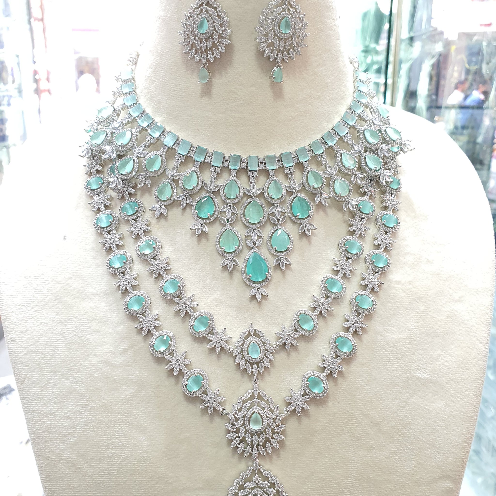 American Diamond Necklace Set