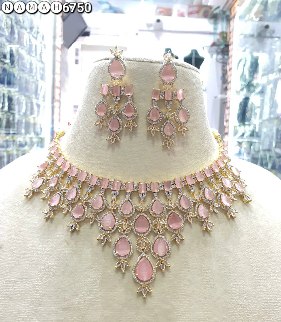 American Diamond Necklace Set