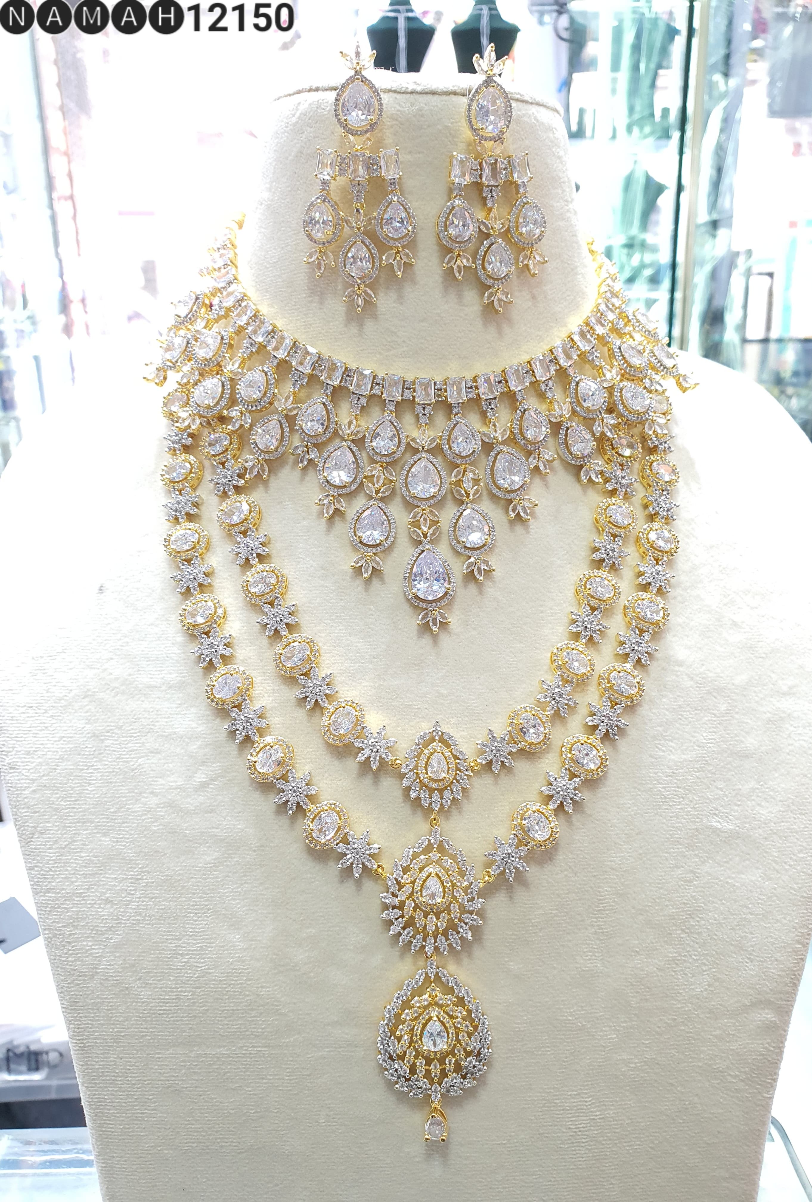 American Diamond Necklace Set