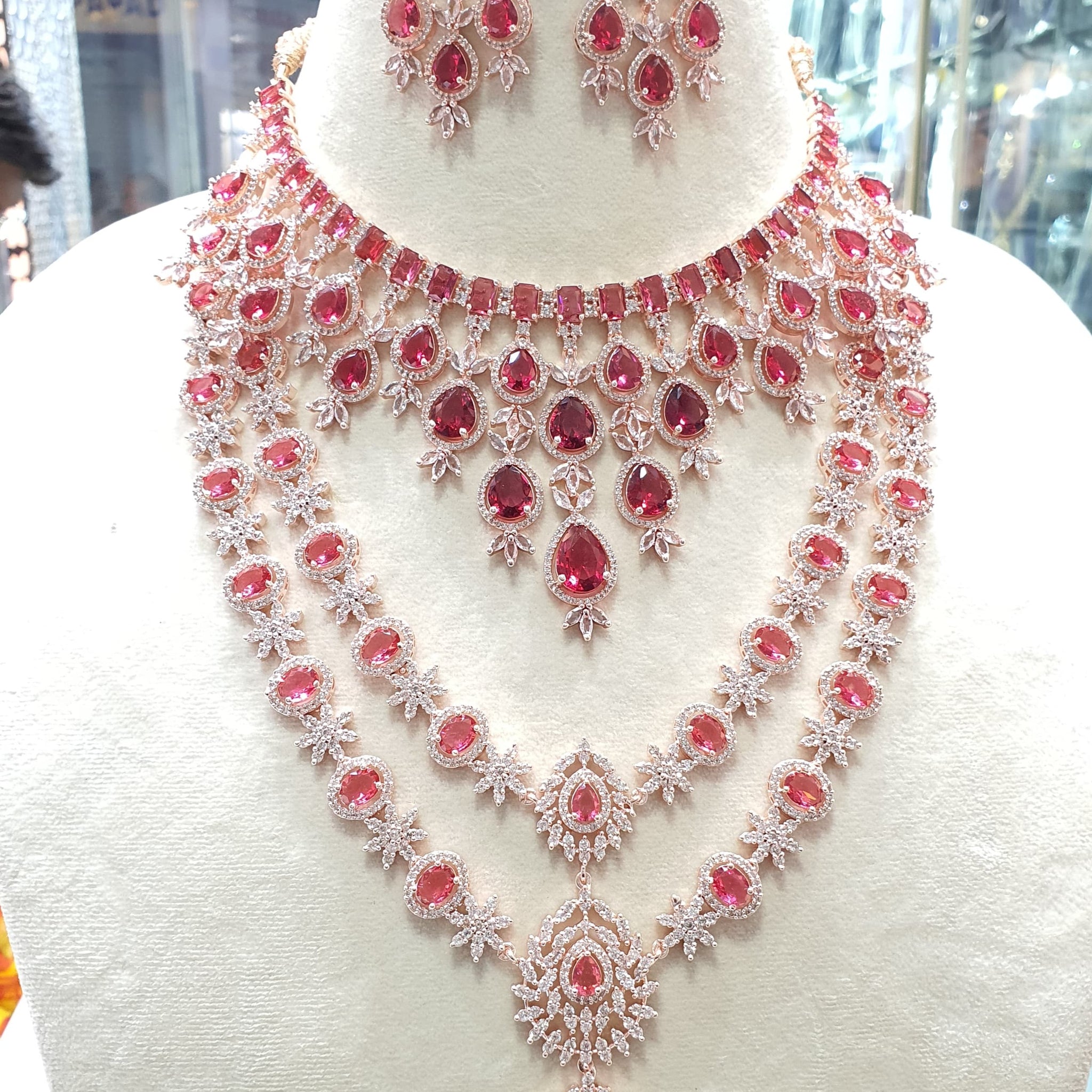 American Diamond Necklace Set