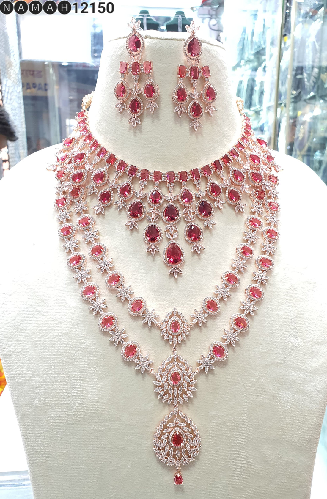 American Diamond Necklace Set
