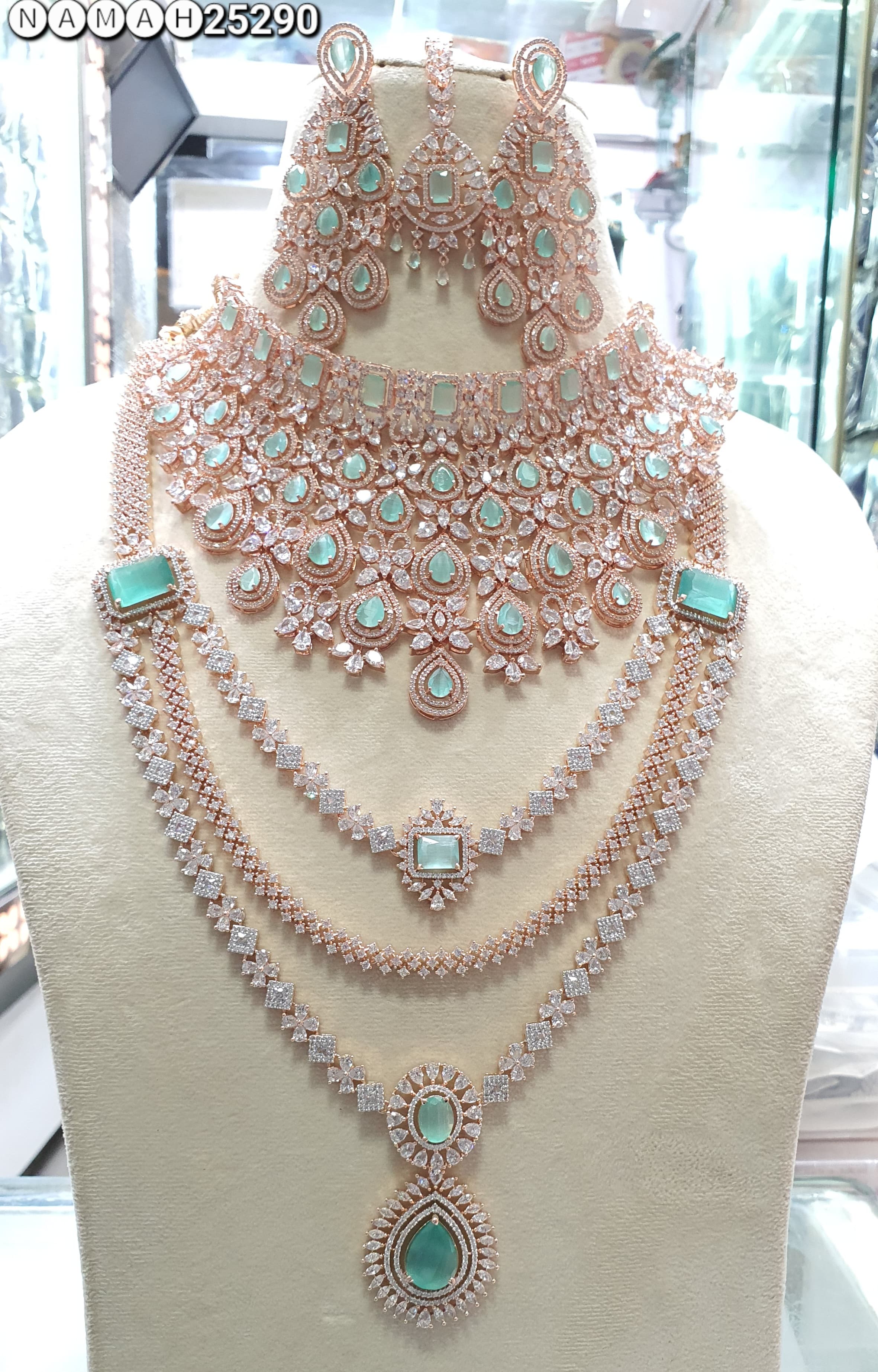 American Diamond Necklace Set