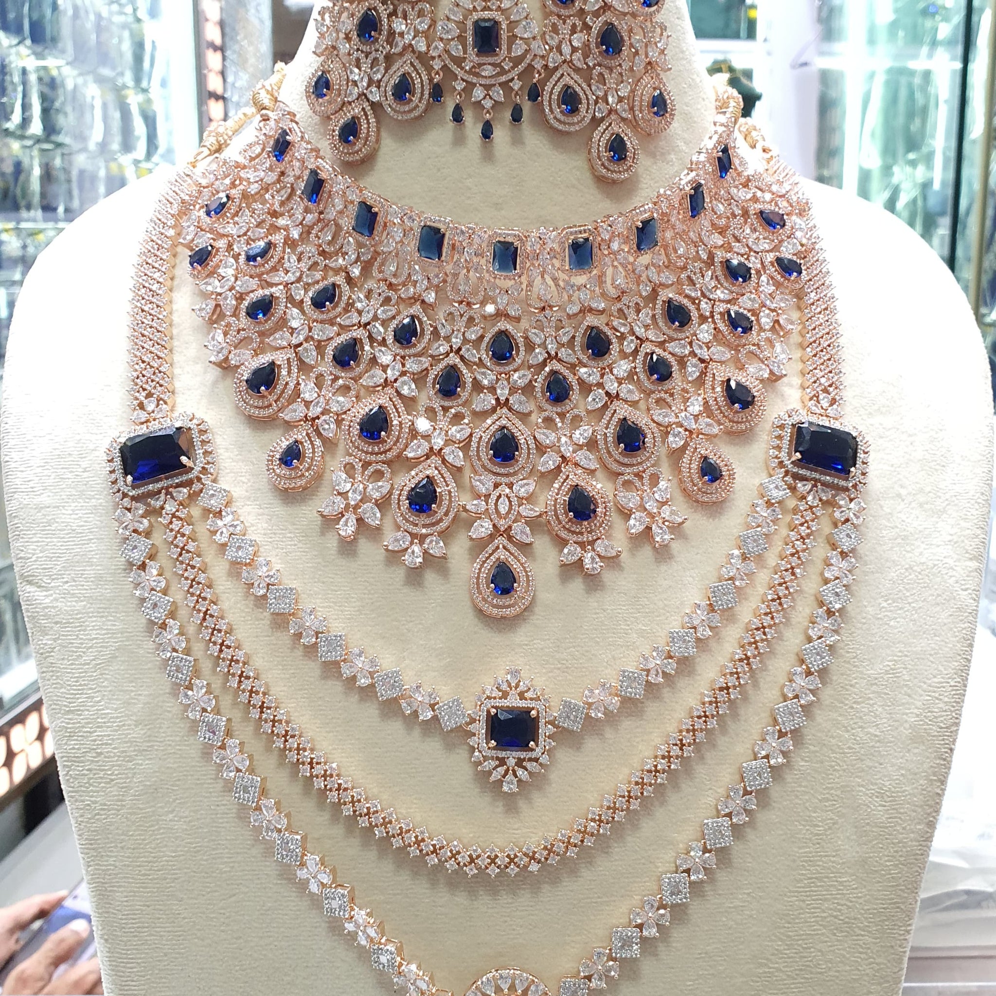 Diamond Artificial Jewellery Sets Diamond Jewellery For Bride