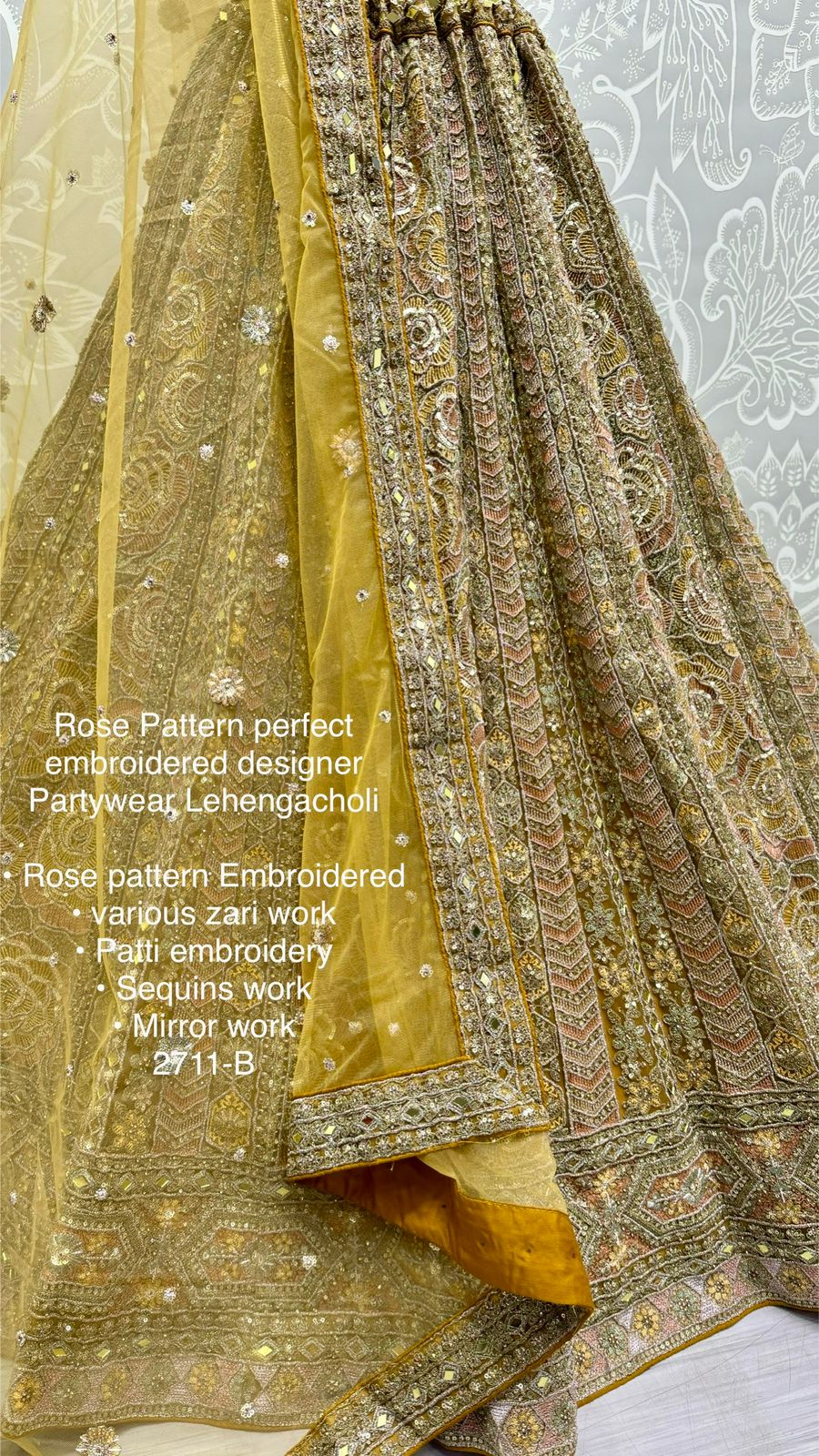 Beautiful Designer Bridal Heavy Net Silk With Sequence Lehenga Choli