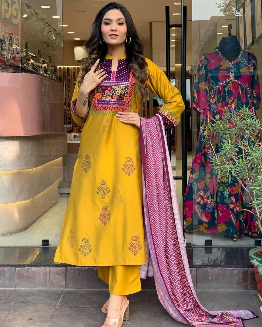 Beautiful Designer Summer Special Pure Muslin Cotton Salwar Suit