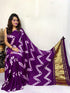 Pure Cotton Lagdi Patta Lehariya Print Saree