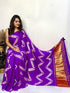 Pure Cotton Lagdi Patta Lehariya Print Saree