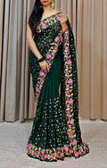 Georgette Sequanc Saree