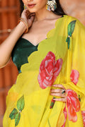 Party Wear Organza Saree