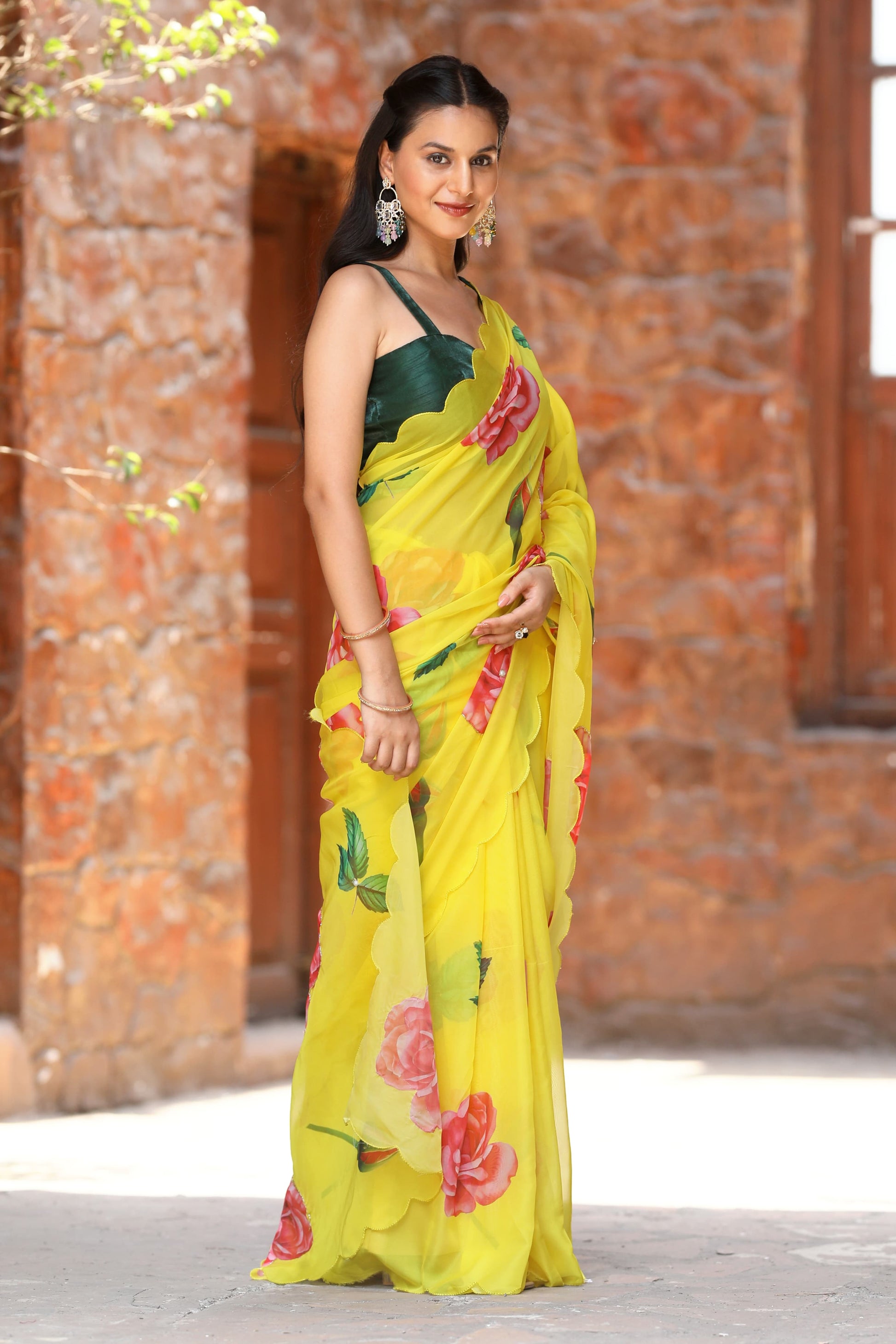Party Wear Organza Saree