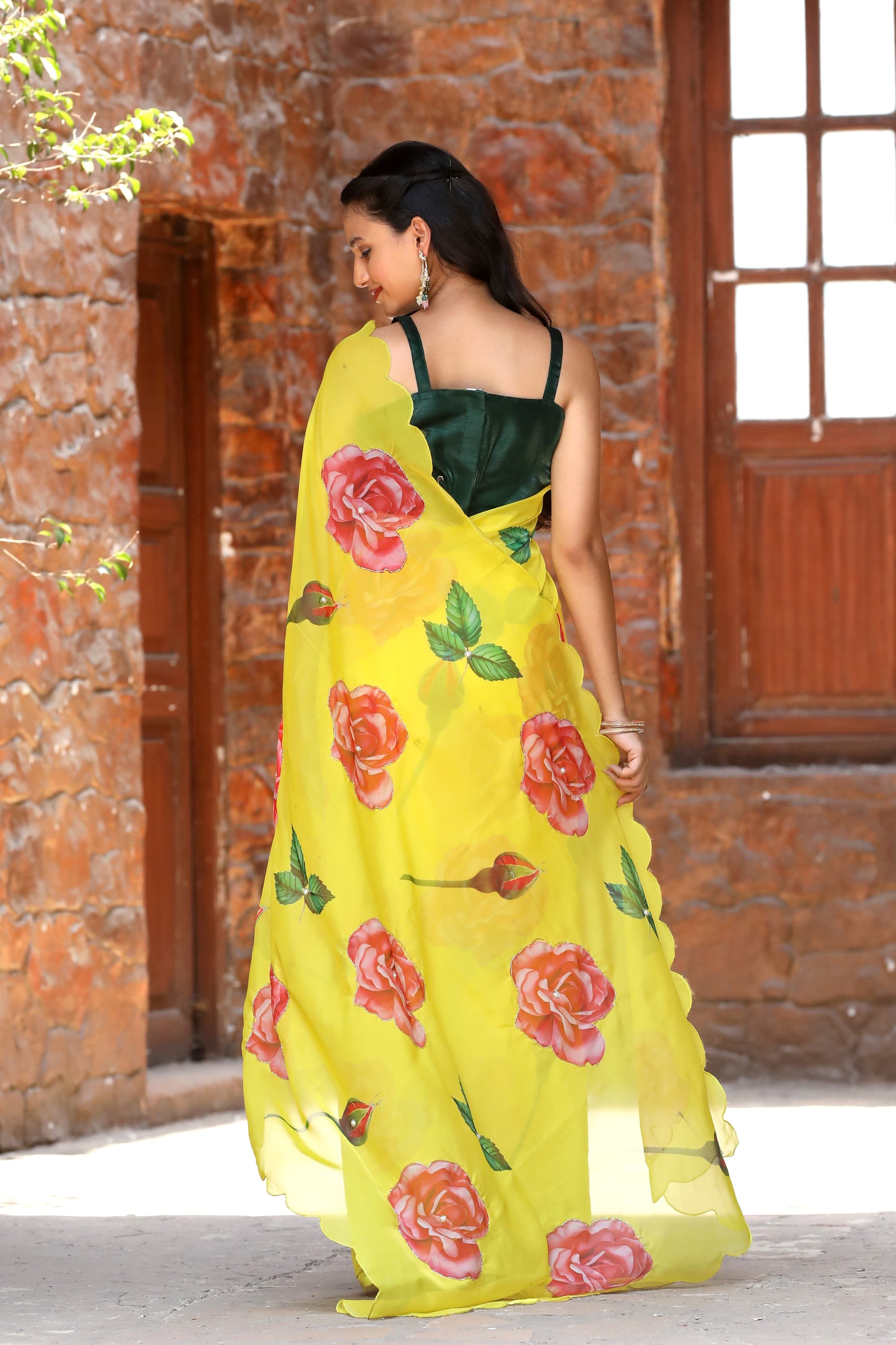 Party Wear Organza Saree