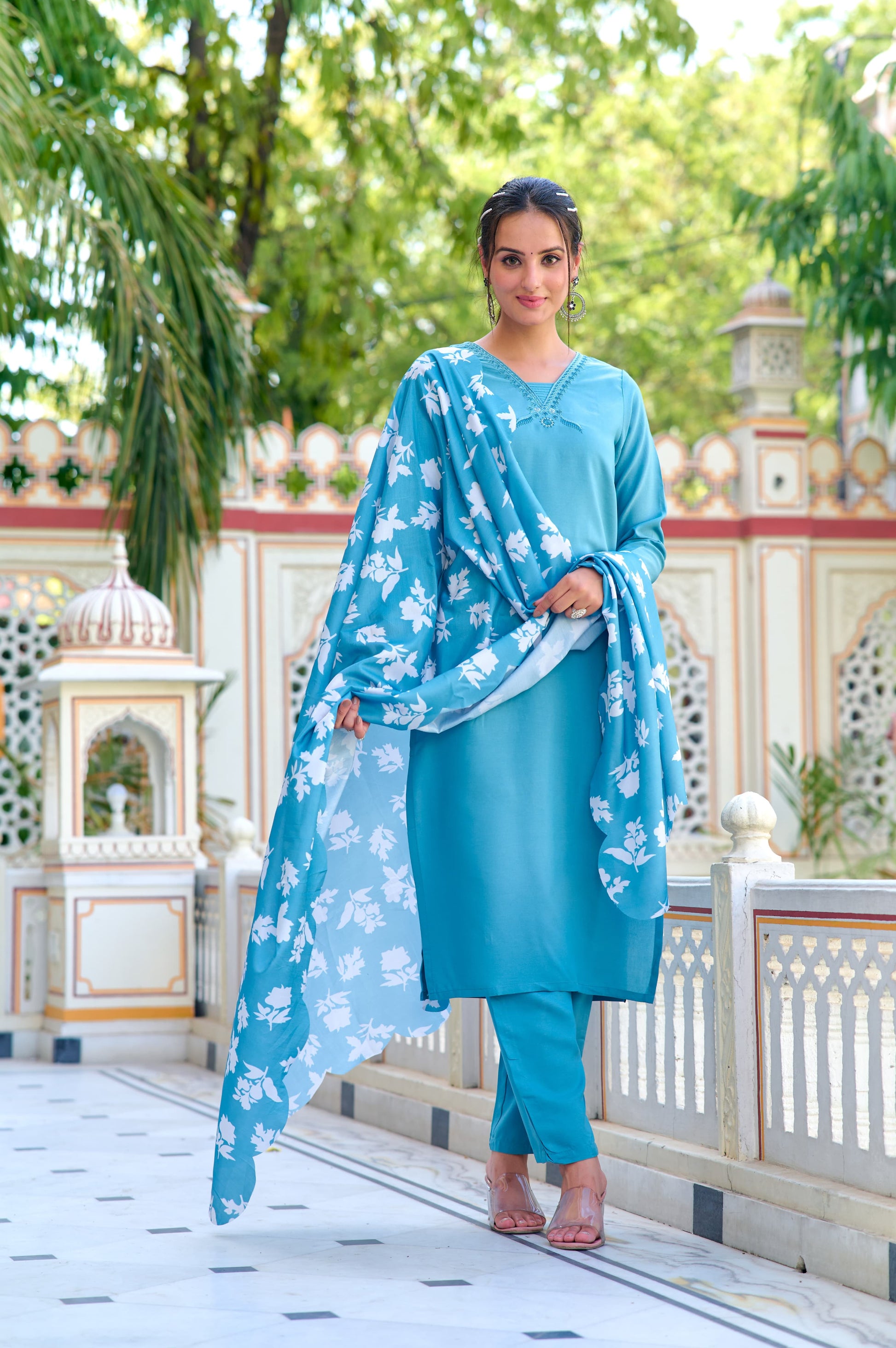 Party Wear Churidar Cotton Beautiful Designer Party Wear Summer