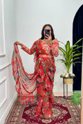 Ruffle Saree