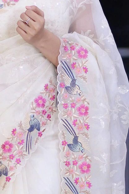 Georgette Sequance Saree