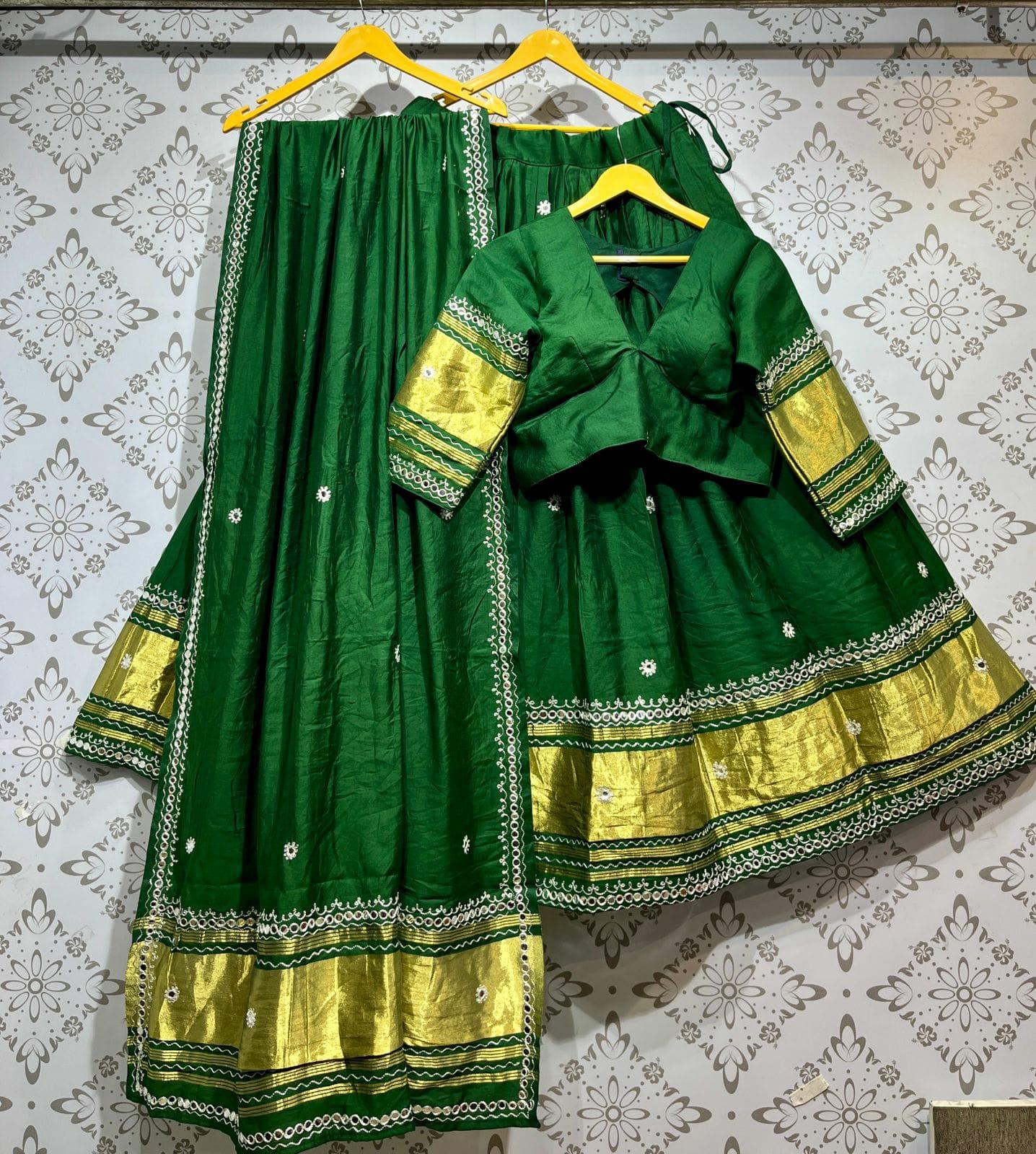 Beautiful Designer Navratri Modal Gajji Silk Lehenga Choli 