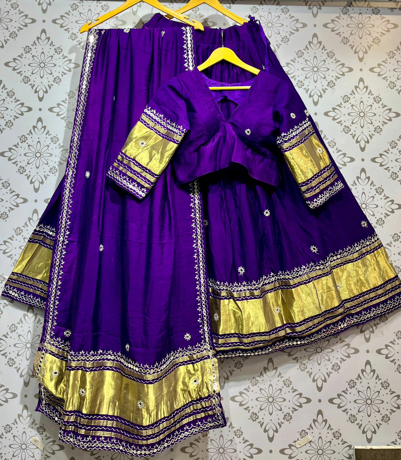 Gajji Silk Lehenga Choli