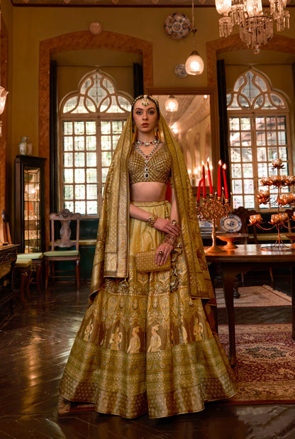 Chic Rajwadi Silk Lehenga Choli for Weddings