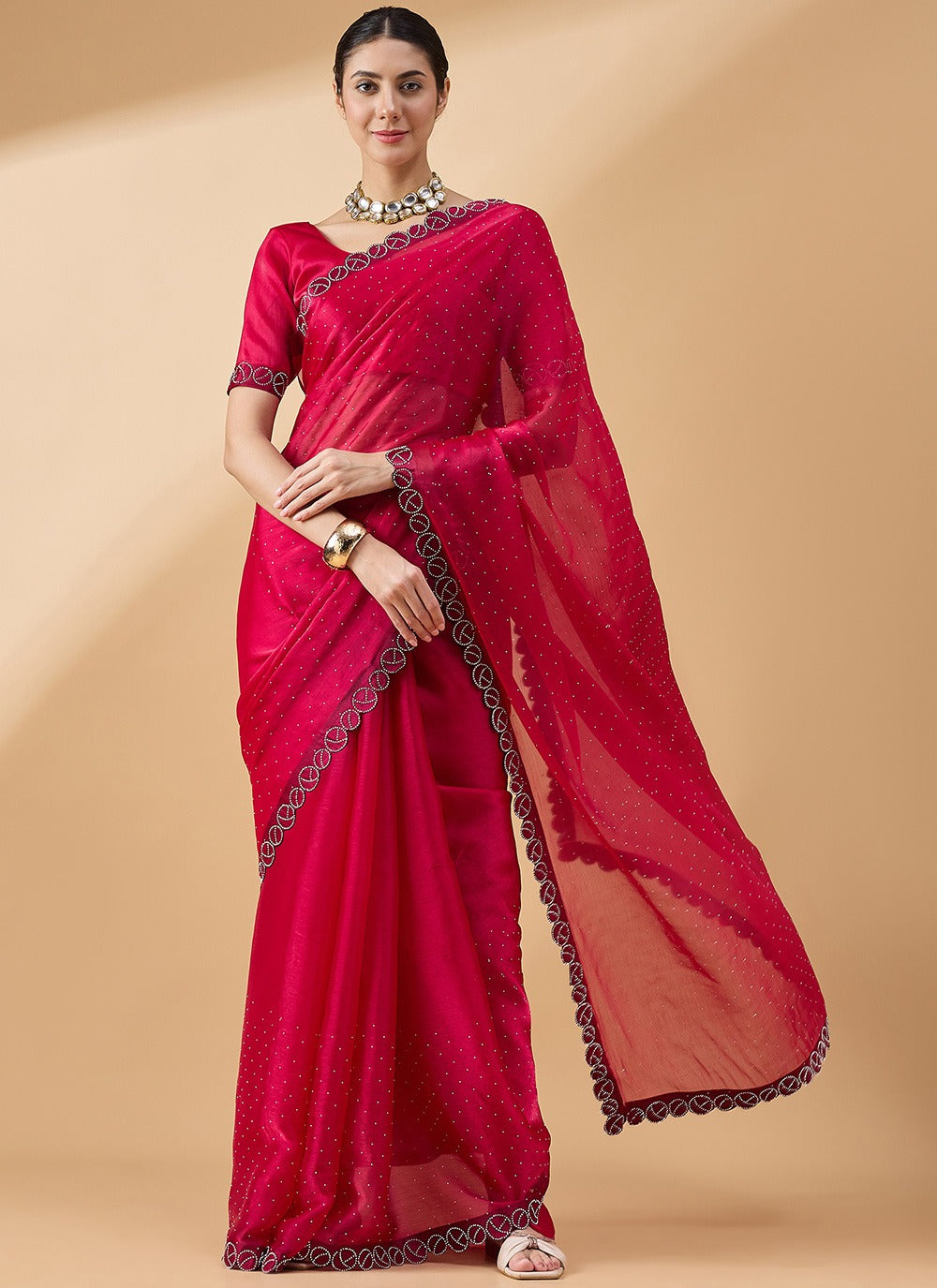 Party Wear Orgenza Saree
