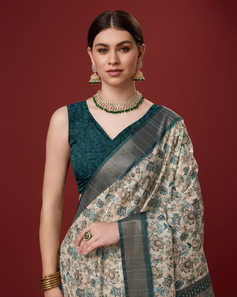 Trendy Cotton Saree with Stunning Digital Prints