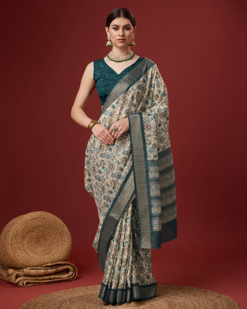 Trendy Cotton Saree with Stunning Digital Prints