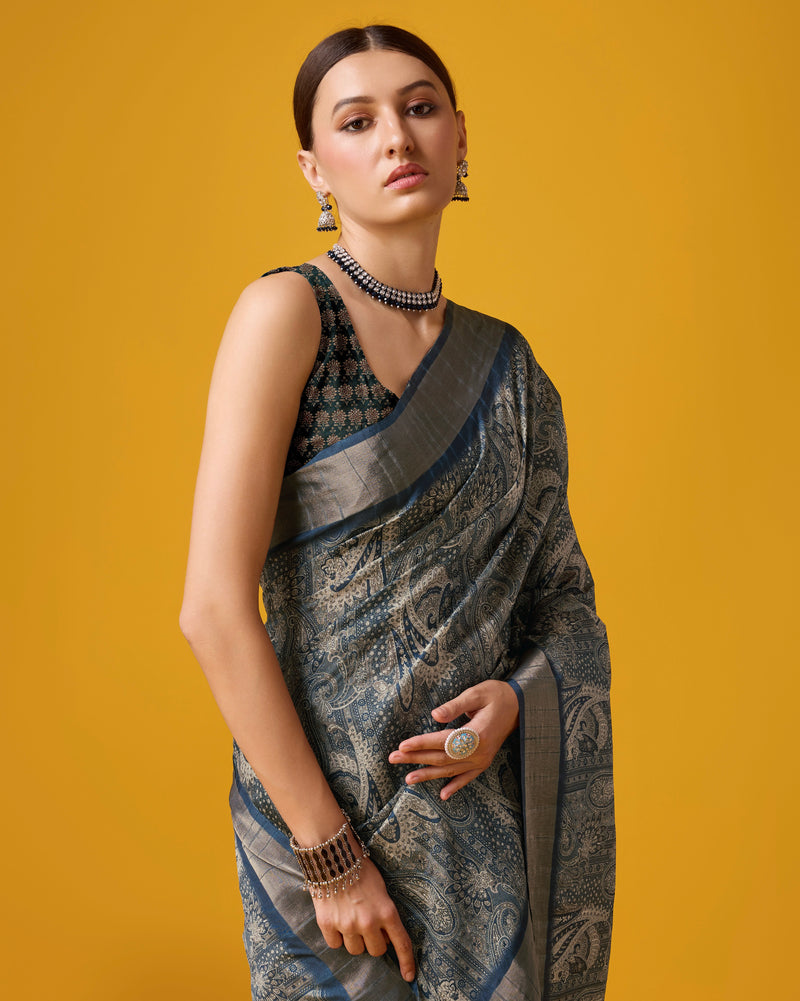 Chic Cotton Digital Print Saree for All Occasions