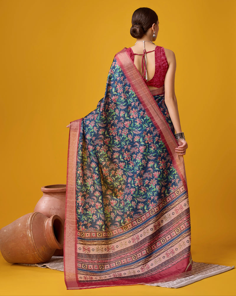 Stylish Cotton Digital Saree for Every Occasion