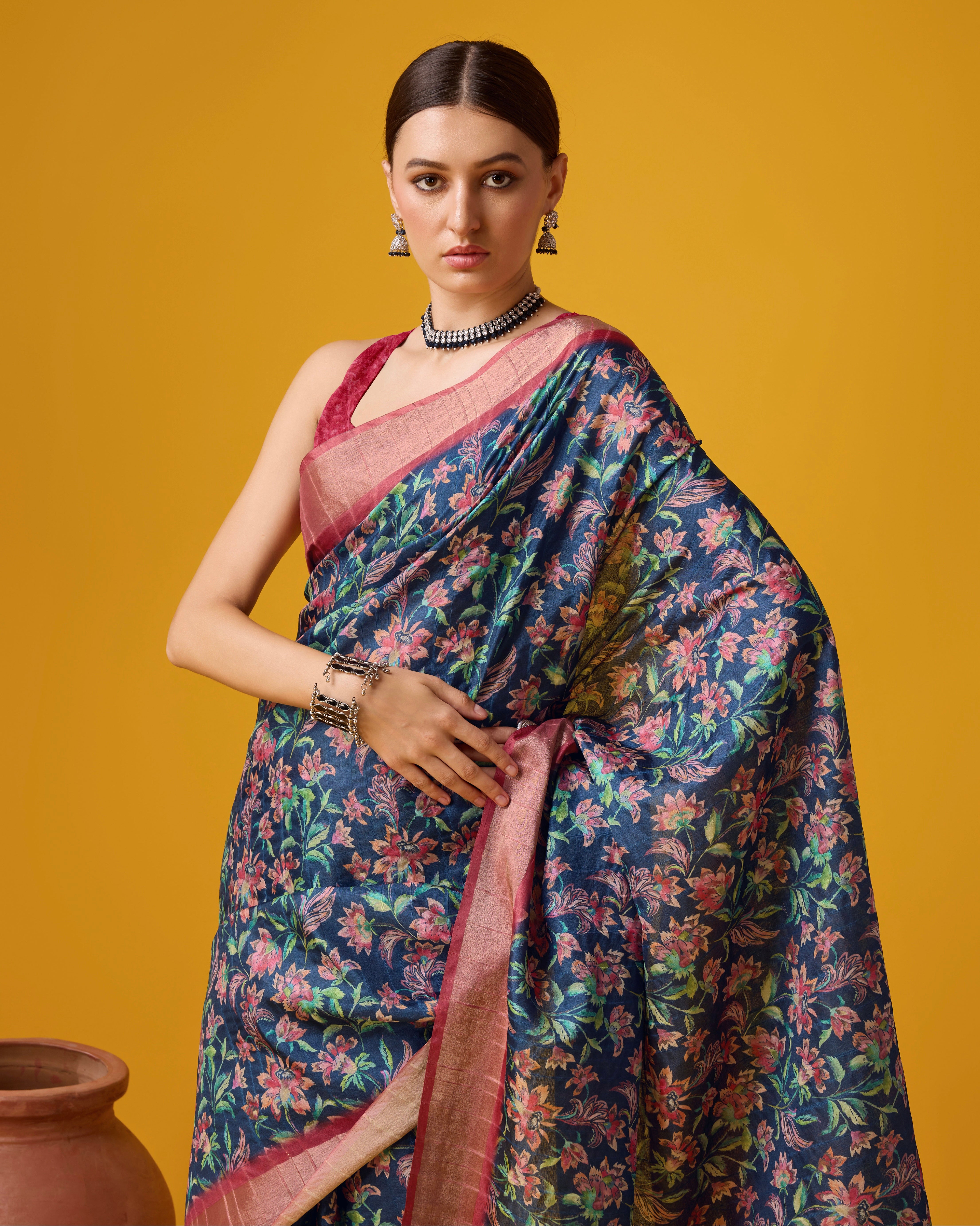 Stylish Cotton Digital Saree for Every Occasion