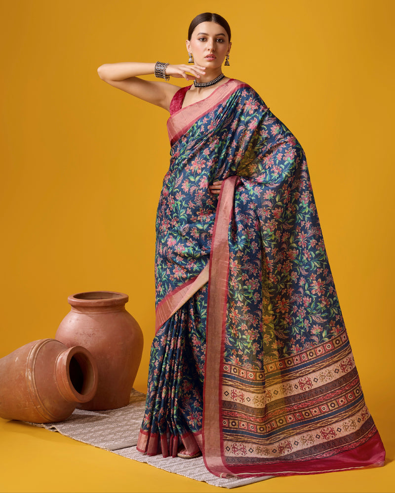 Stylish Cotton Digital Saree for Every Occasion