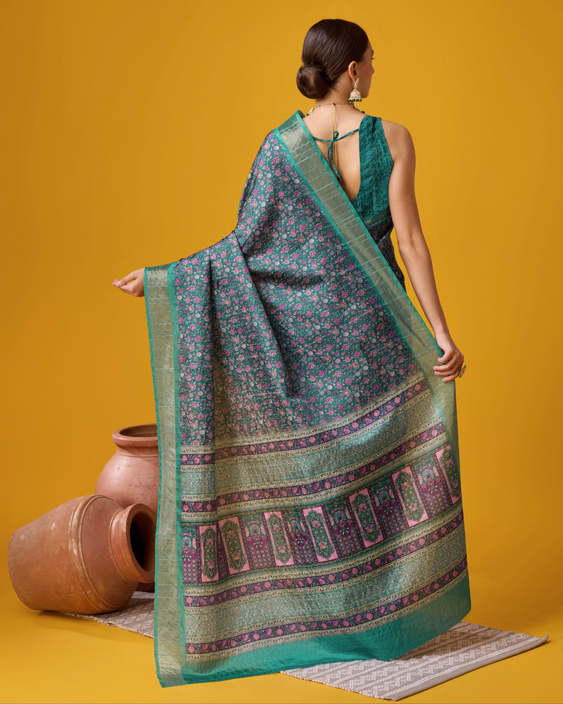 Classic Cotton Saree with Elegant Digital Designs