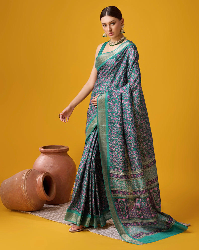 Classic Cotton Saree with Elegant Digital Designs