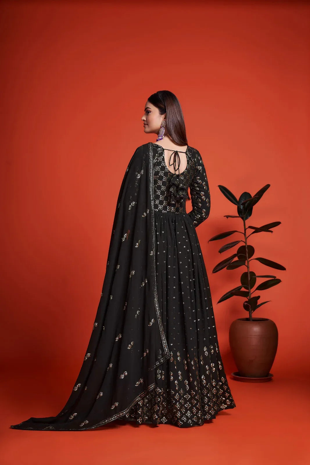 Beautiful Designer Wedding Special Heavy Georgette Party Wear Gown