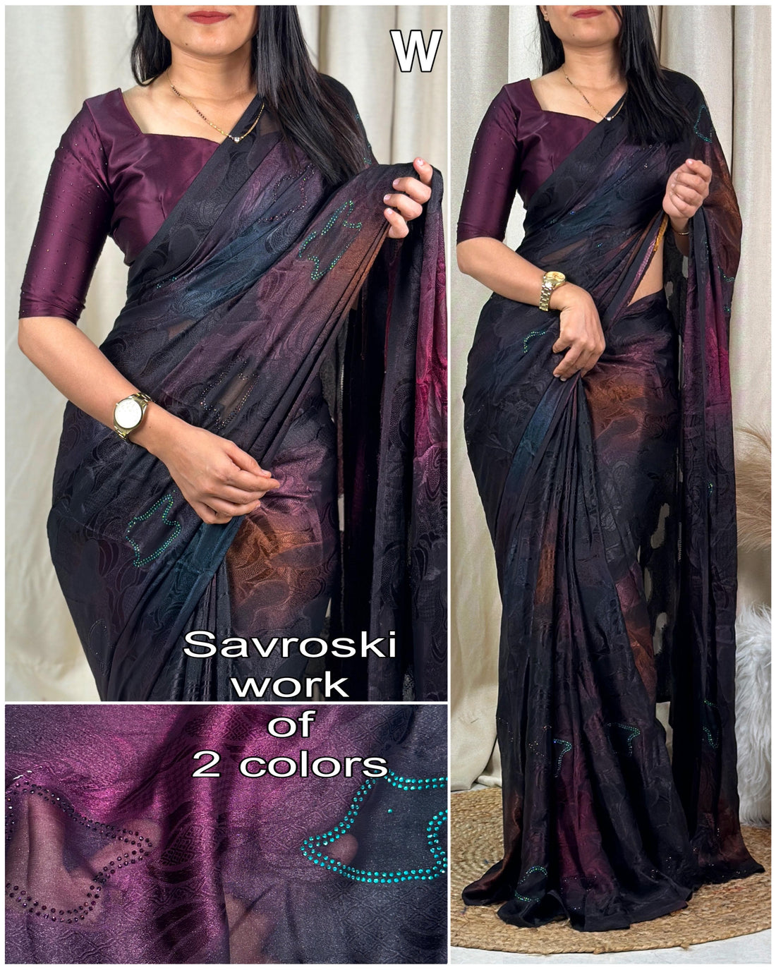 Shop Unique Georgette Brasso Sarees