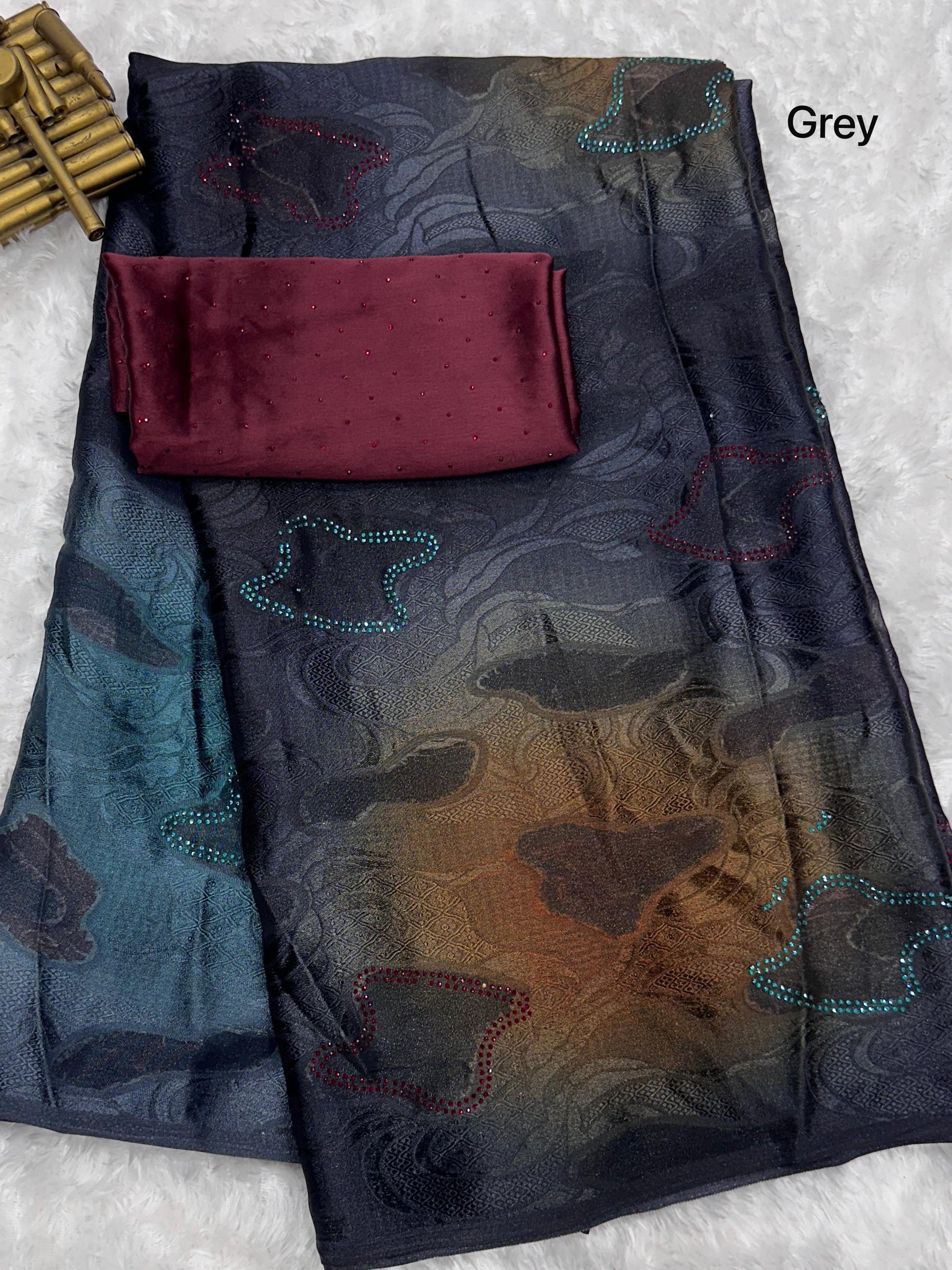 Shop Unique Georgette Brasso Sarees