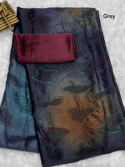 Shop Unique Georgette Brasso Sarees