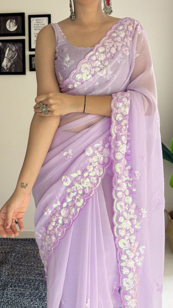 Sequance Saree