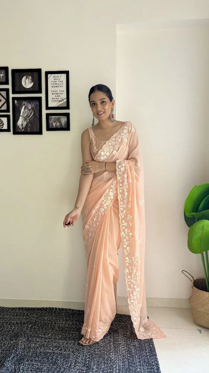 Sequance Saree