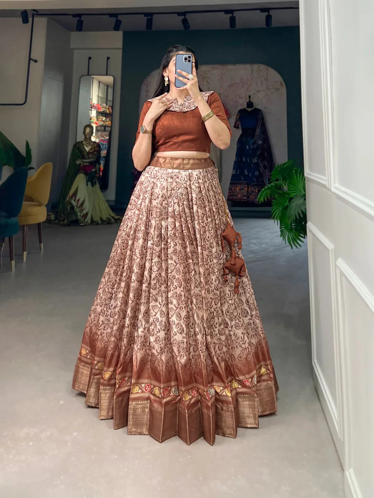 Party Wear Dola Silk Lehenga Choli