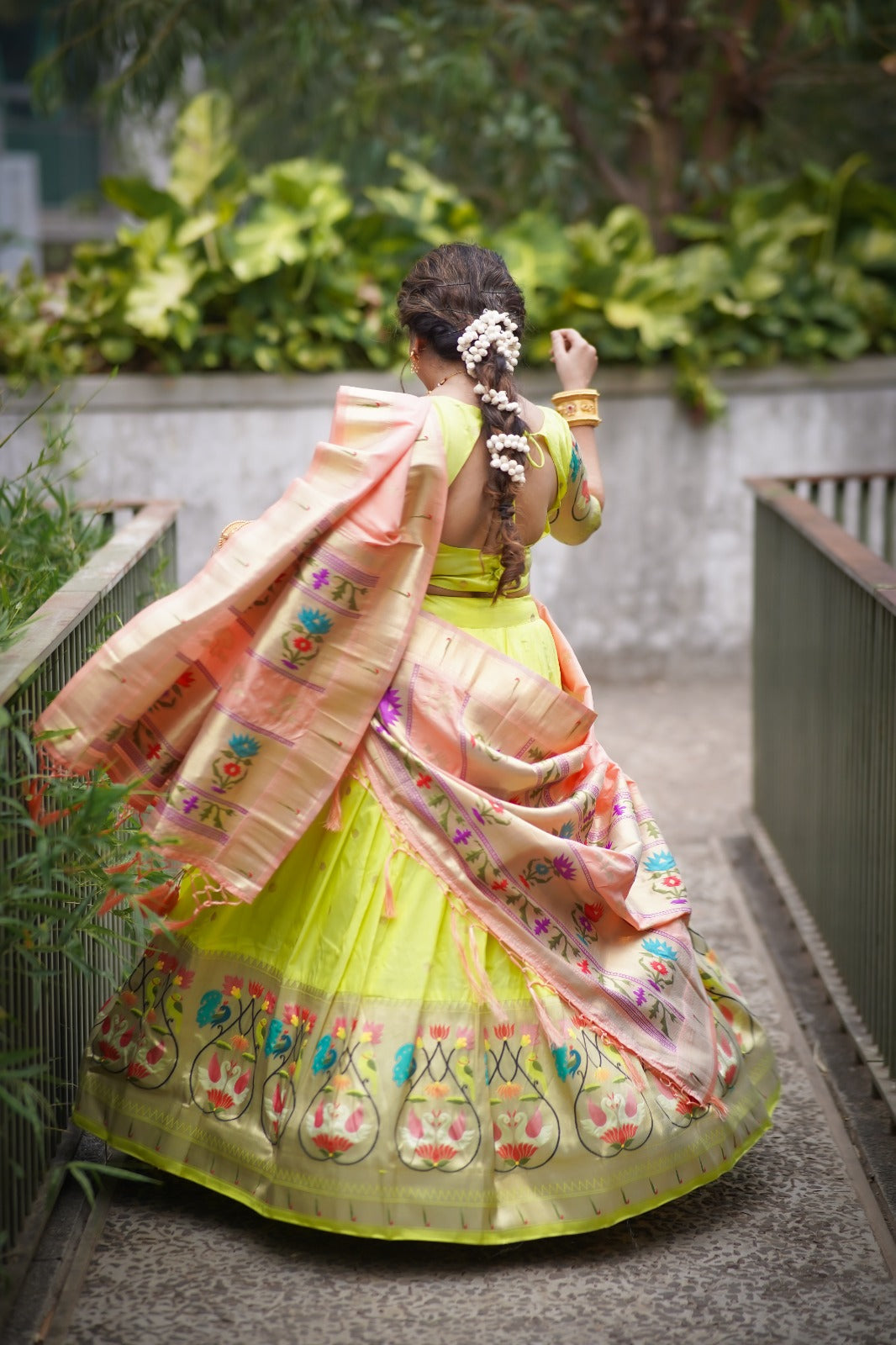 Paithani Lehenga Choli in Banarasi Style | Shop Designer Silk Lehengas