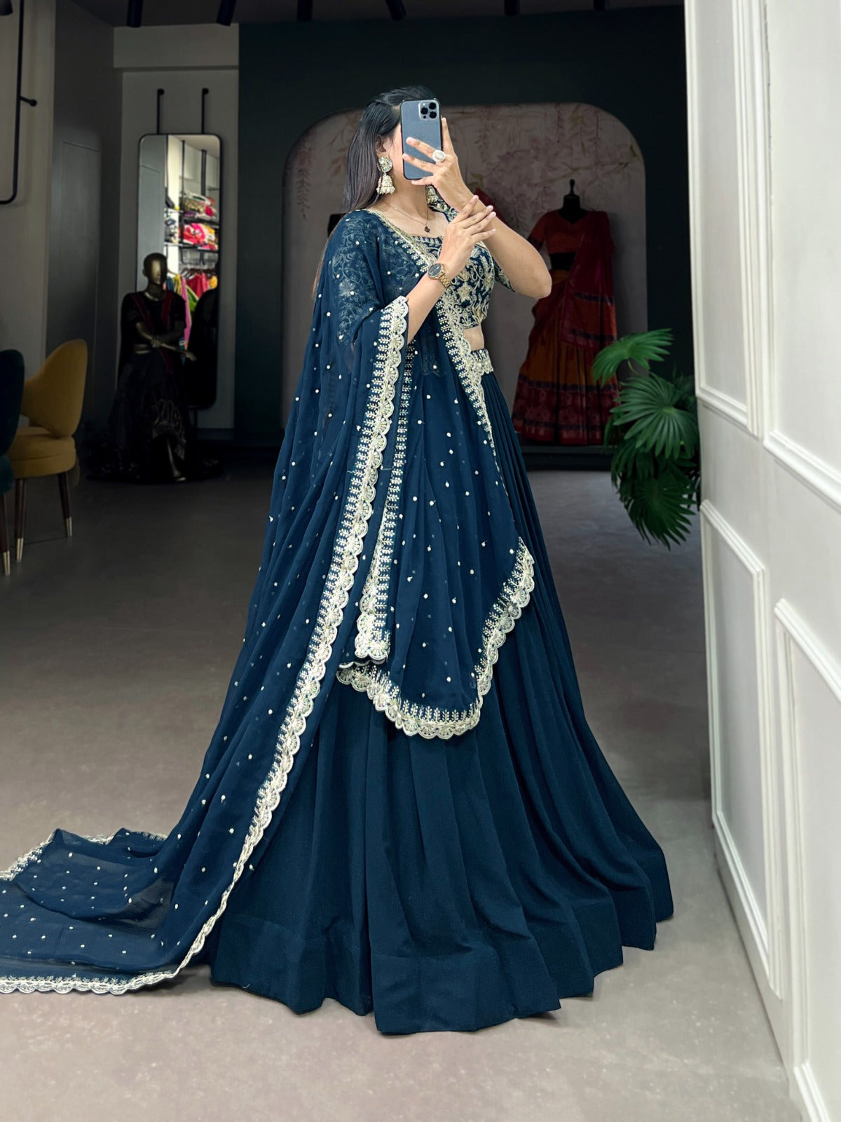 Party Wear Georgette Lehenga Choli for Special Occasions