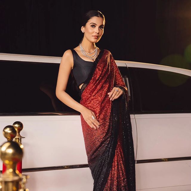 Georgette Sequance Saree 
