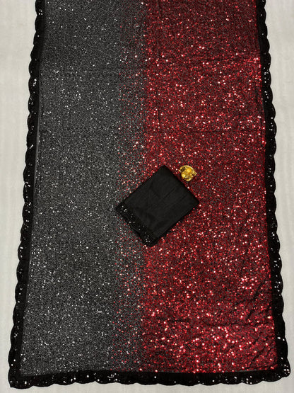 Georgette Sequance Saree 