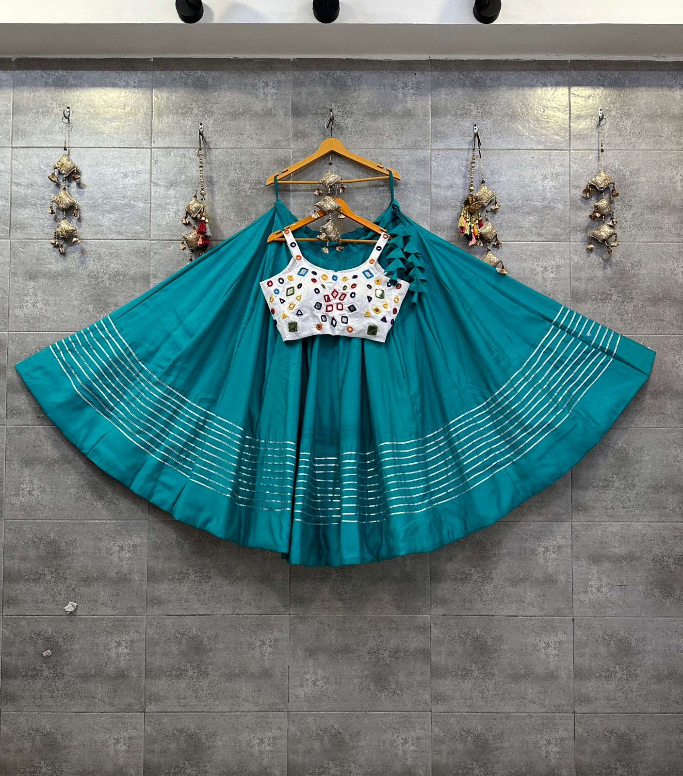 Sky Blue Colour Blue Chaniya Choli For Navratri Buy Sky Blue
