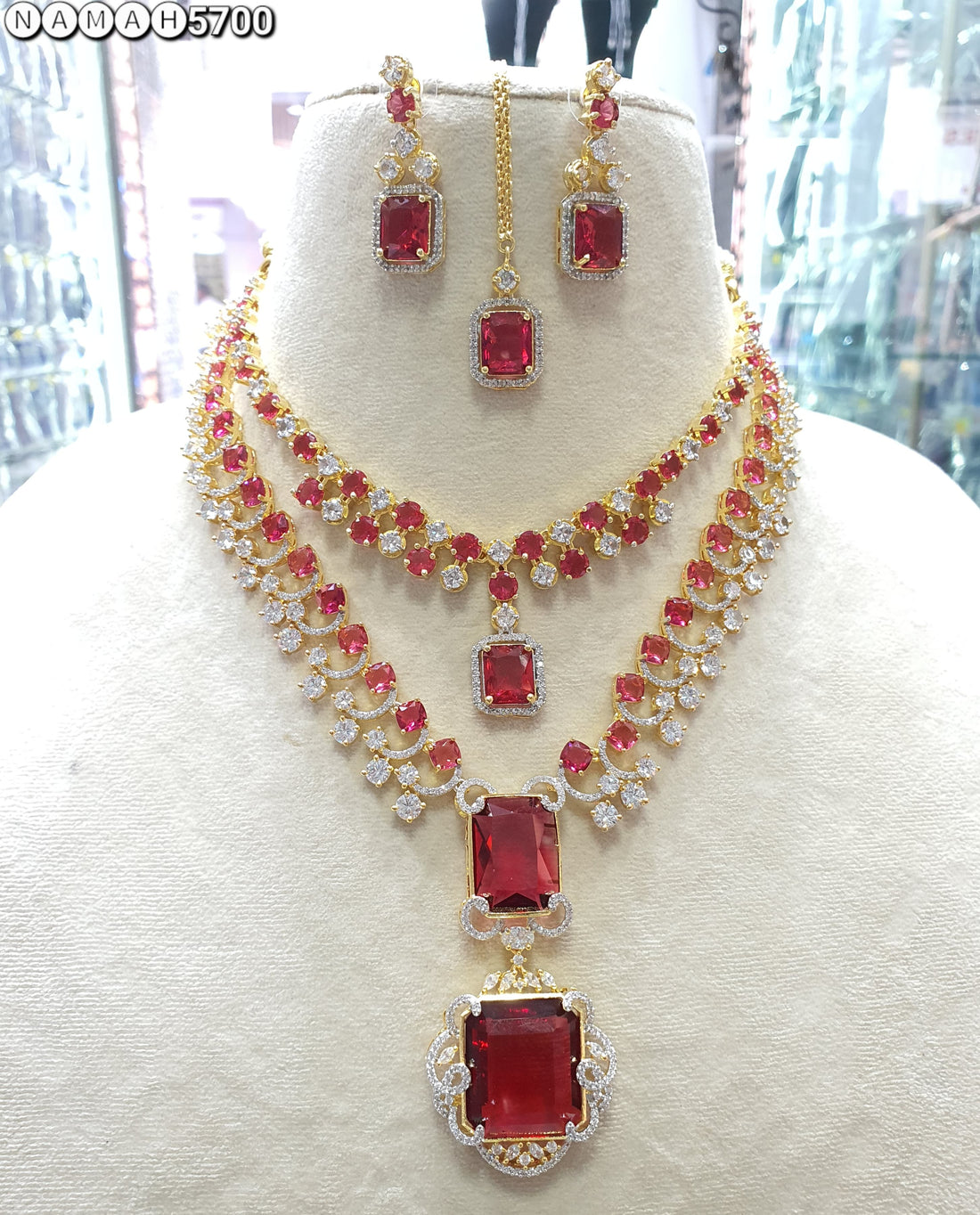 american diamond necklace Set